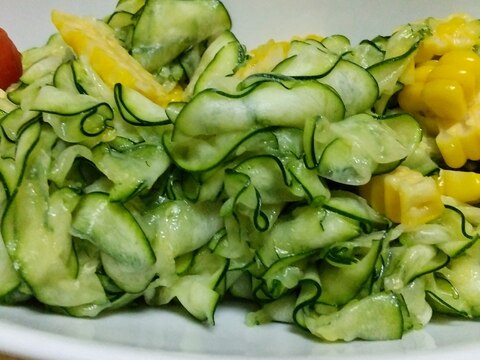 生でも美味しい☆ズッキーニの酢の物